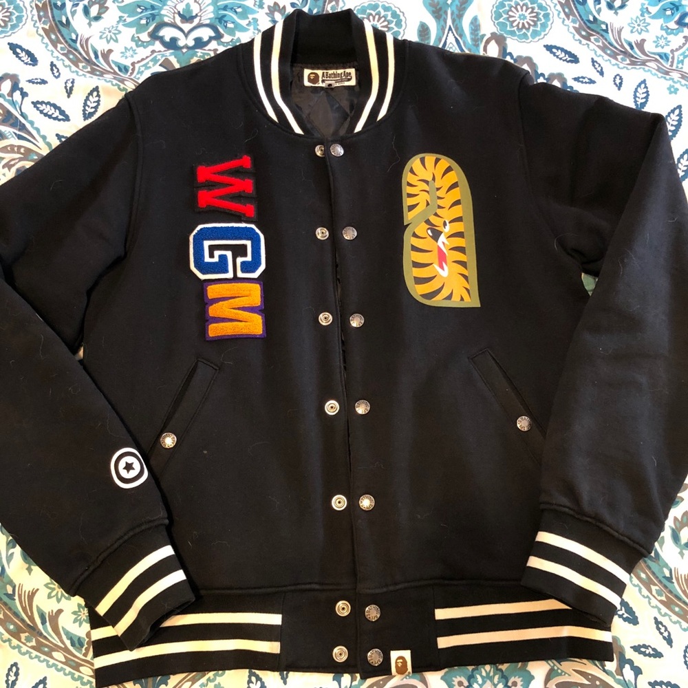 Bape “Shark Sweat” Varsity Jacket